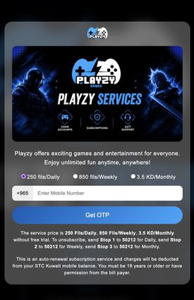 KW PLAYZY Pin submit STC (KW), Wifi Kuwait (KW) 1